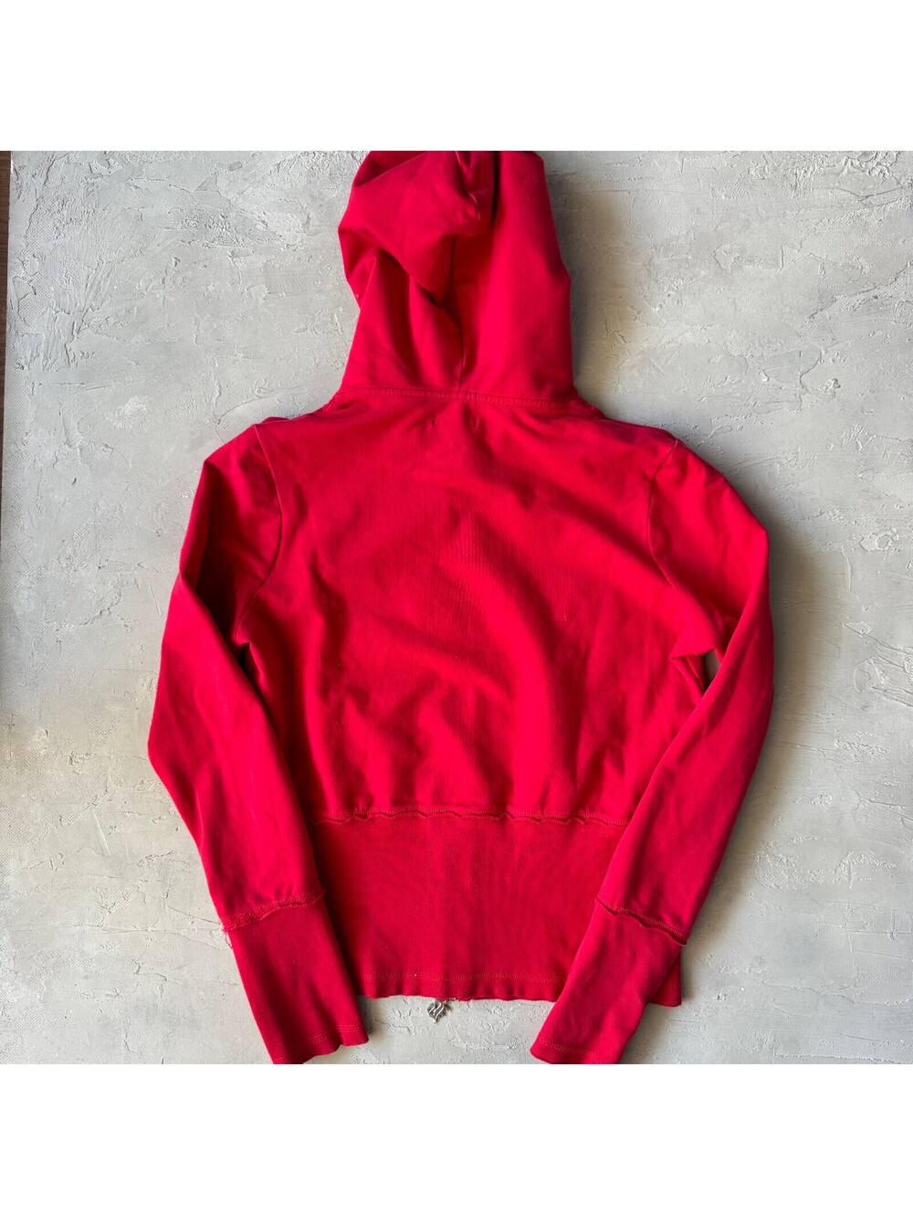 Vintage Y2K BCBG Red Rhinestone McBling Logo Zip Hoodie Women's Size L - Picture 6 of 6